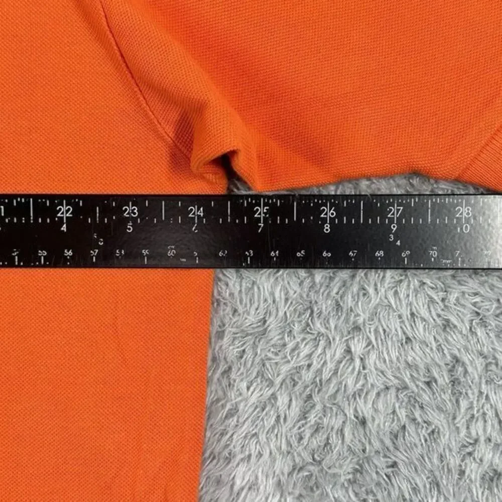 LACOSTE Mens Polo Shirt Size 7‎ 2XL Orange Cotton